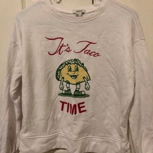 graphic long sleeve sweatshirt